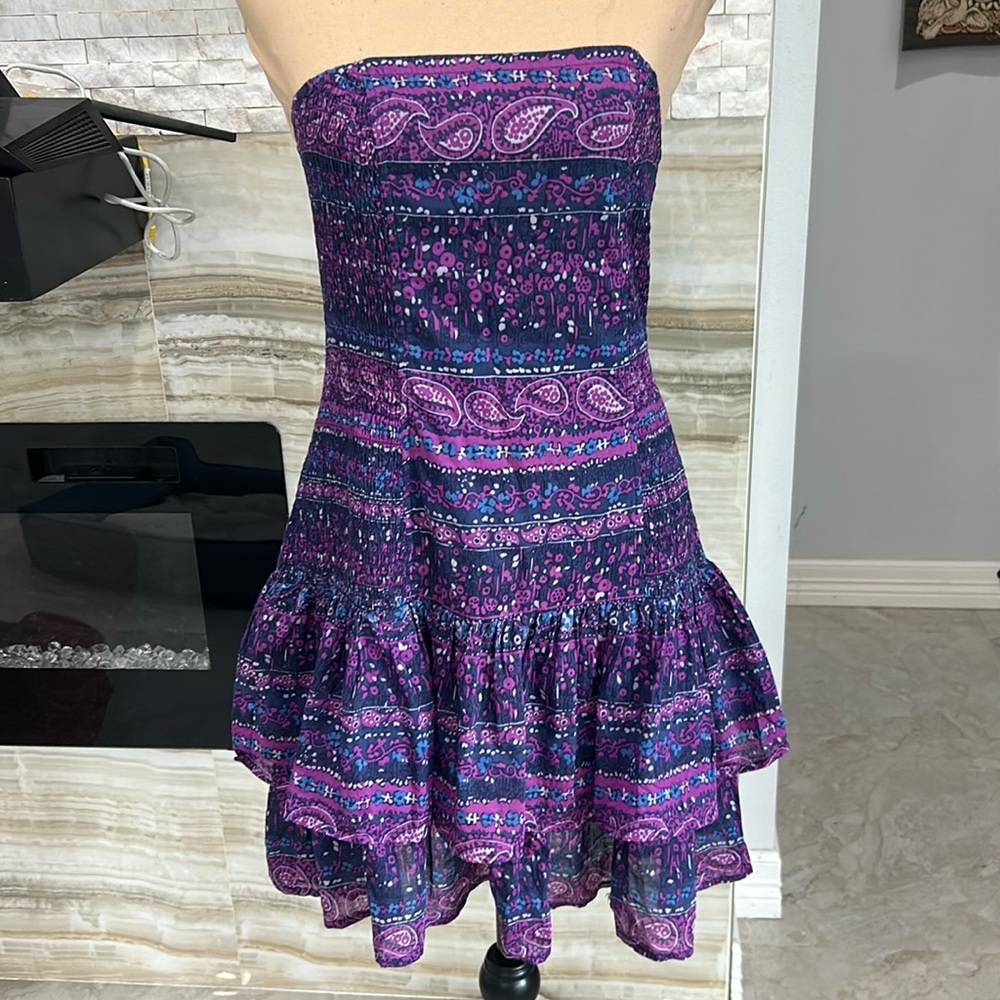 Moda International Embellished Stretch Cotton Mini Dress.‎ Size M